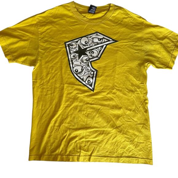 Famous Stars & Straps Other - Vintage Tee Mens Size Large Yellow Classic Retro Skater Indie Y2K Grunge Casual